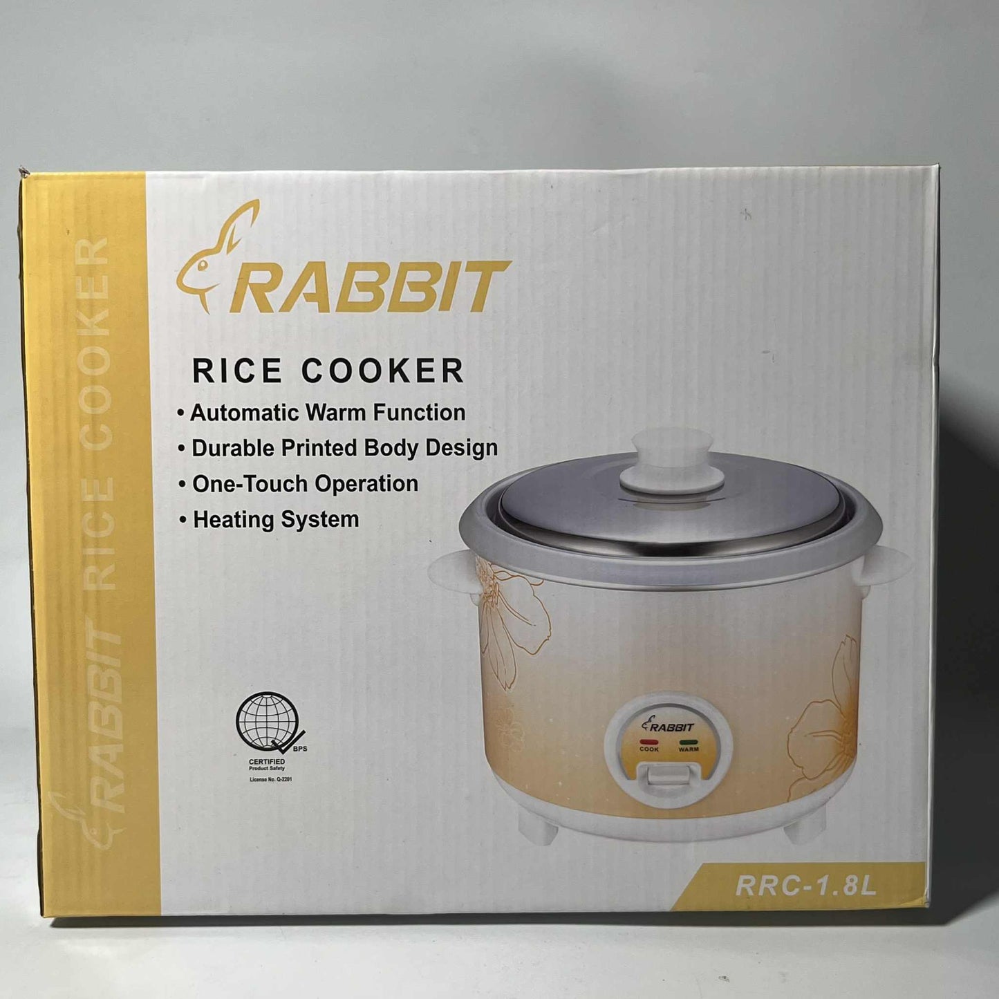 Rabbit Rice Cooker 1.8 liters RRC 1.8L