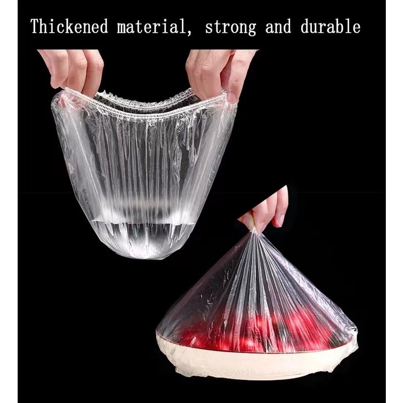[A1-1474] Disposable Plastic Wrap Food Cover Preservation (100pcs set)
