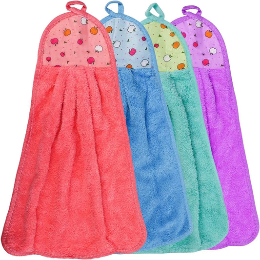 Xinfei Hanging Microfiber Hand Towel for Kitchen Random Design (12pcs Set)