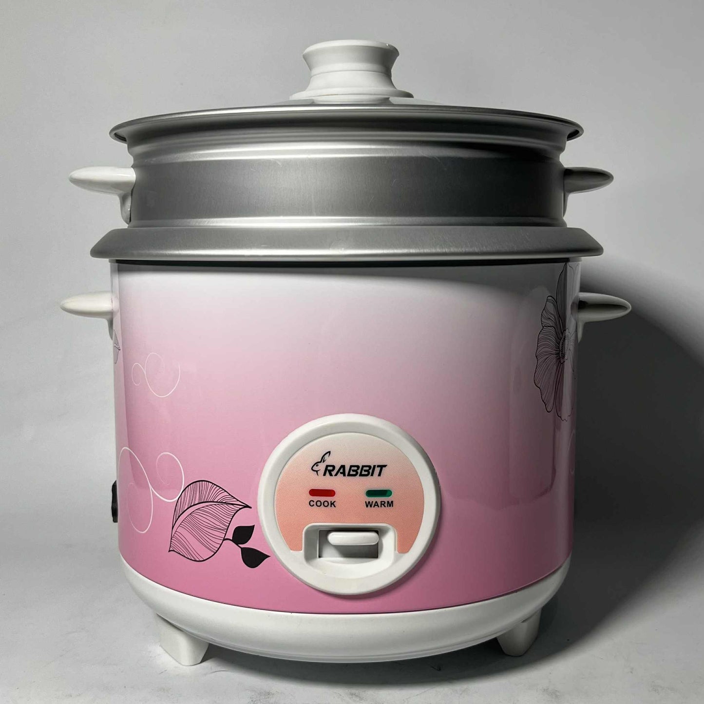 Rabbit Rice Cooker 1.8 liters Glass Lid w/ Steamer RRC 1.8 SG