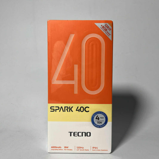 Tecno Spark 40C 4gb/128gb Mobile Phone 6000mAh