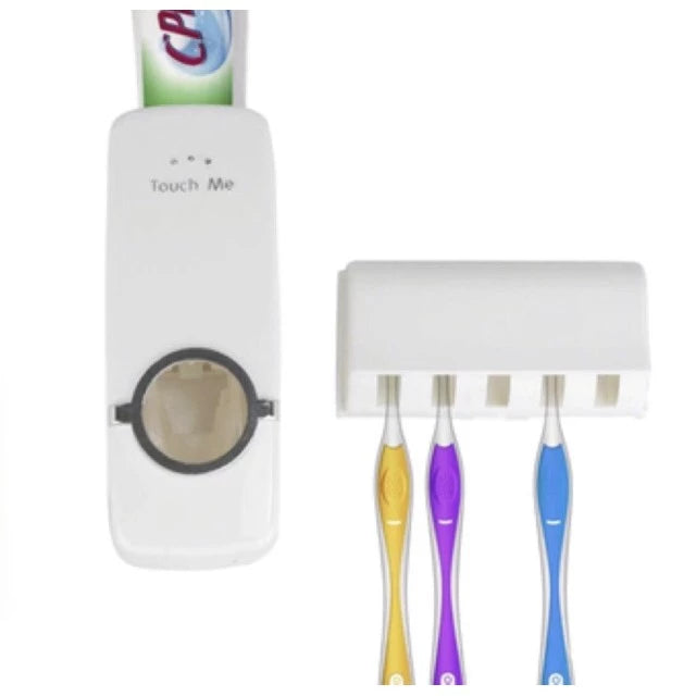 Hi-well Toothpaste Dispenser with Toothbrush Dispenser Set JD-105