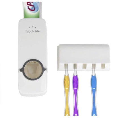 Hi-well Toothpaste Dispenser with Toothbrush Dispenser Set JD-105