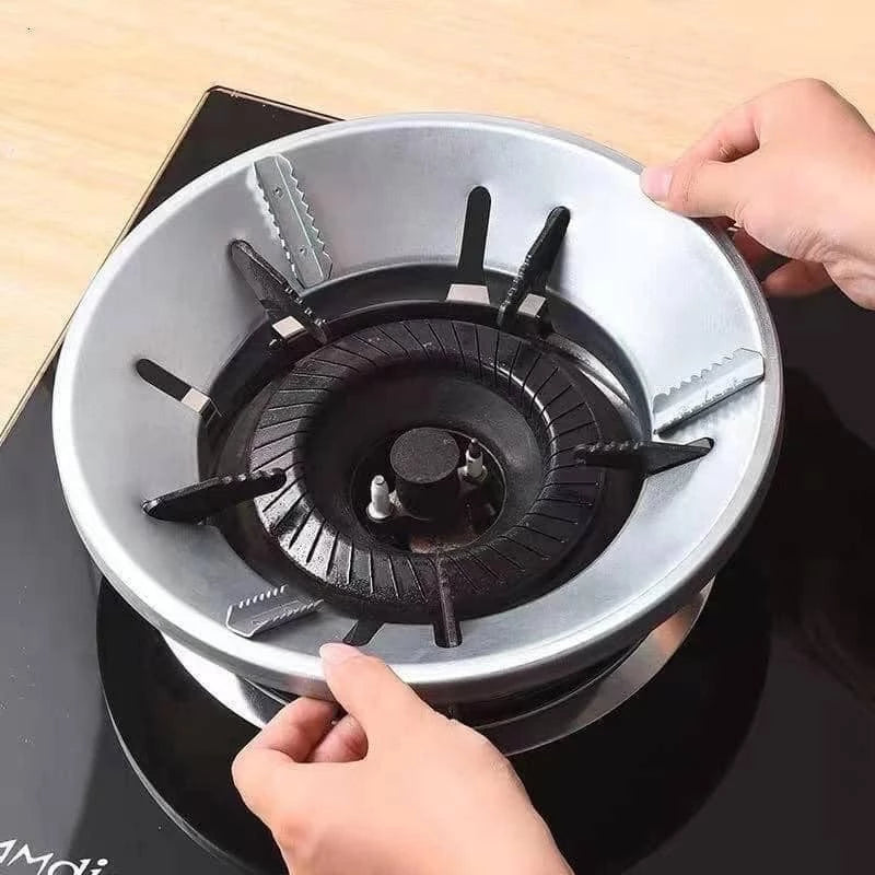 [A1-130] Aluminum Windproof Gas Stove Cover Pot Holder