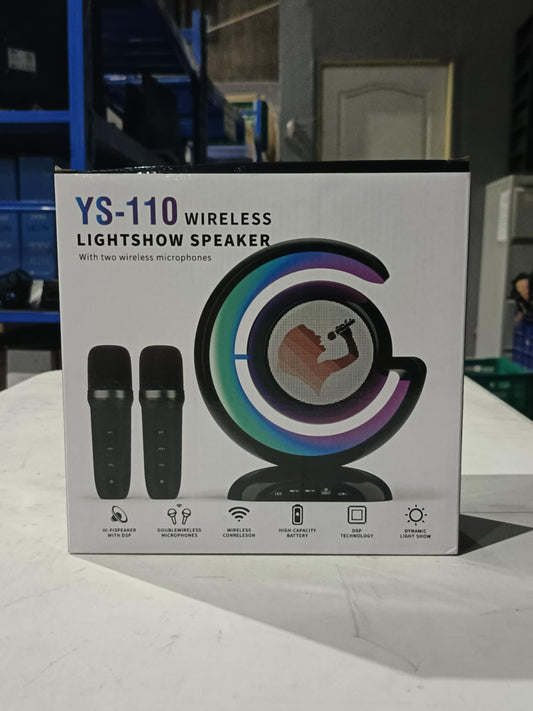 [A1-997] YS-110 Wireless Lightshow Speaker with Two Wireless Microphone