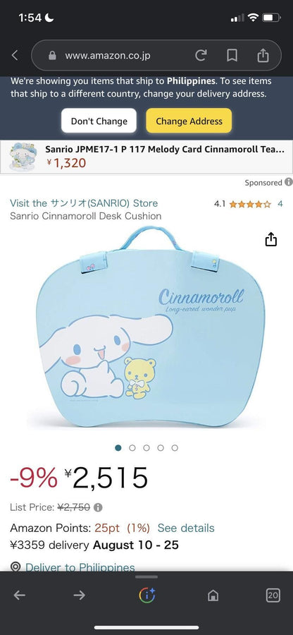 Cushion Lapdesk For Laptop Sanrio