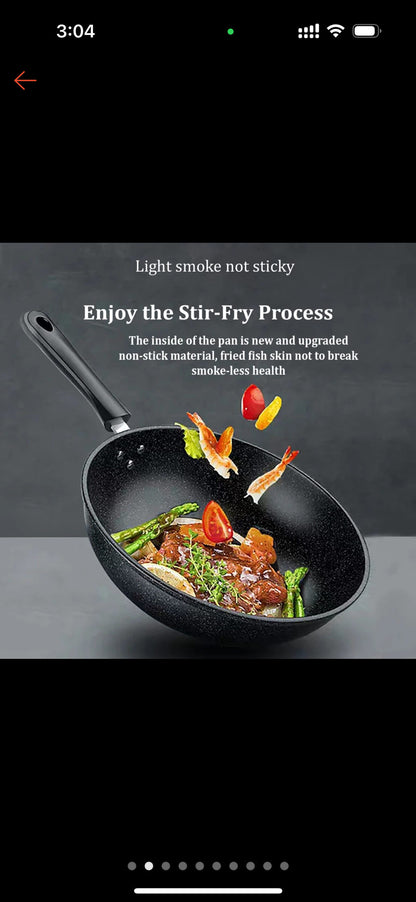 Black Medical Stone Wok