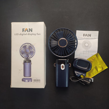 N15 Fan LED Digital Display Fan - A3/Blue