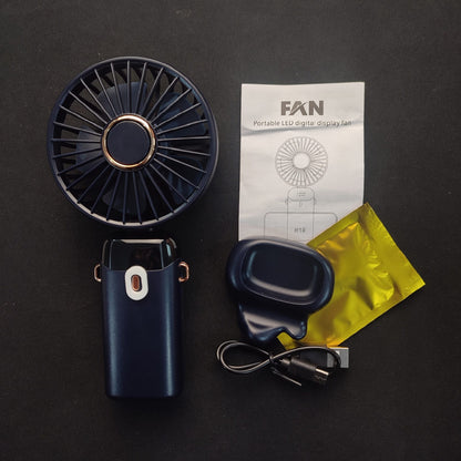 N15 Fan LED Digital Display Fan - A3/Blue