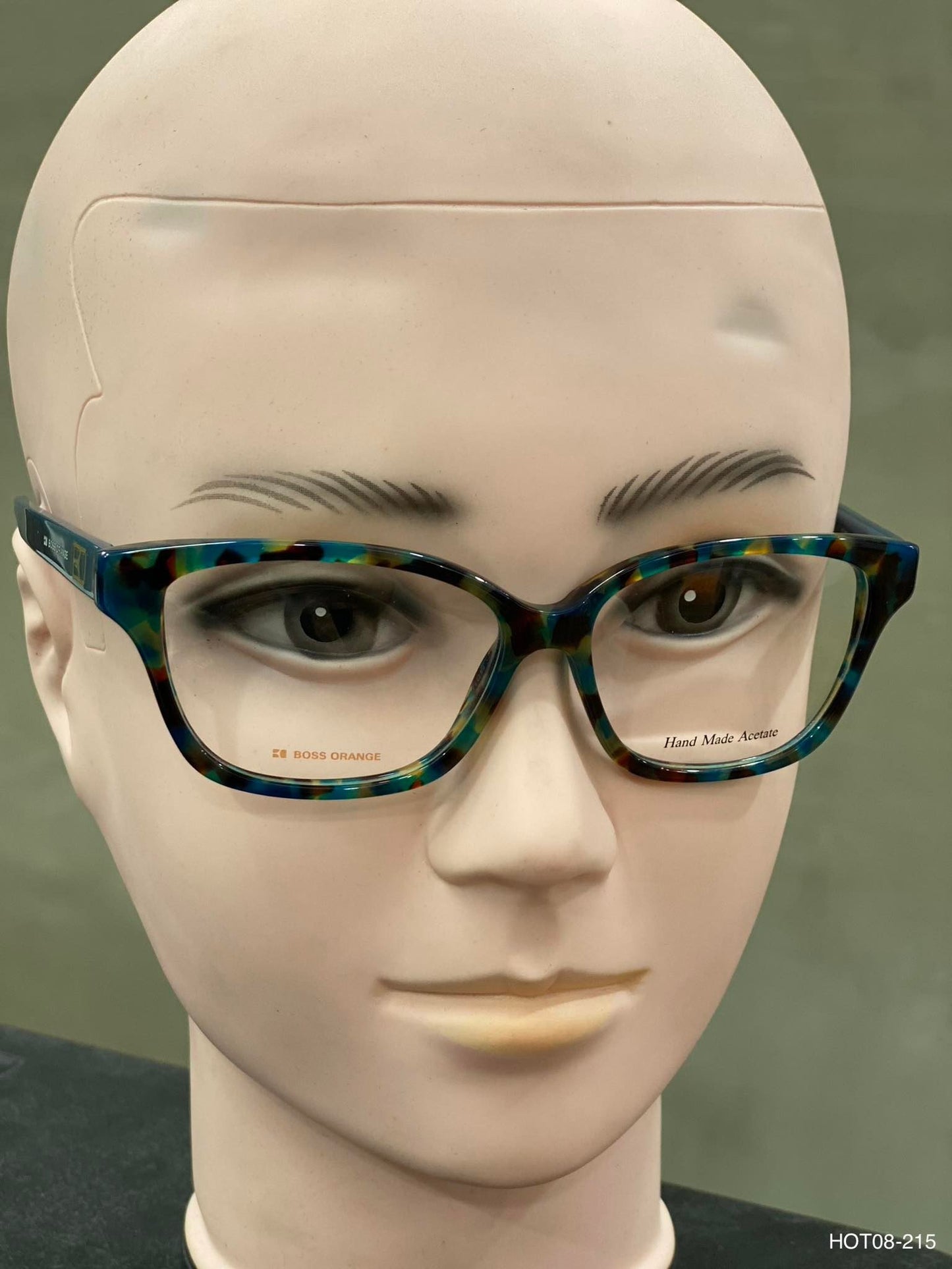 Plastic Frame BOSS ORANGE Blue/Yellow Brown (B0 0008) Eyeglass