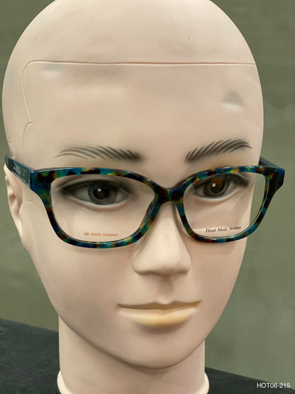 Plastic Frame BOSS ORANGE Blue/Yellow Brown (B0 0008) Eyeglass