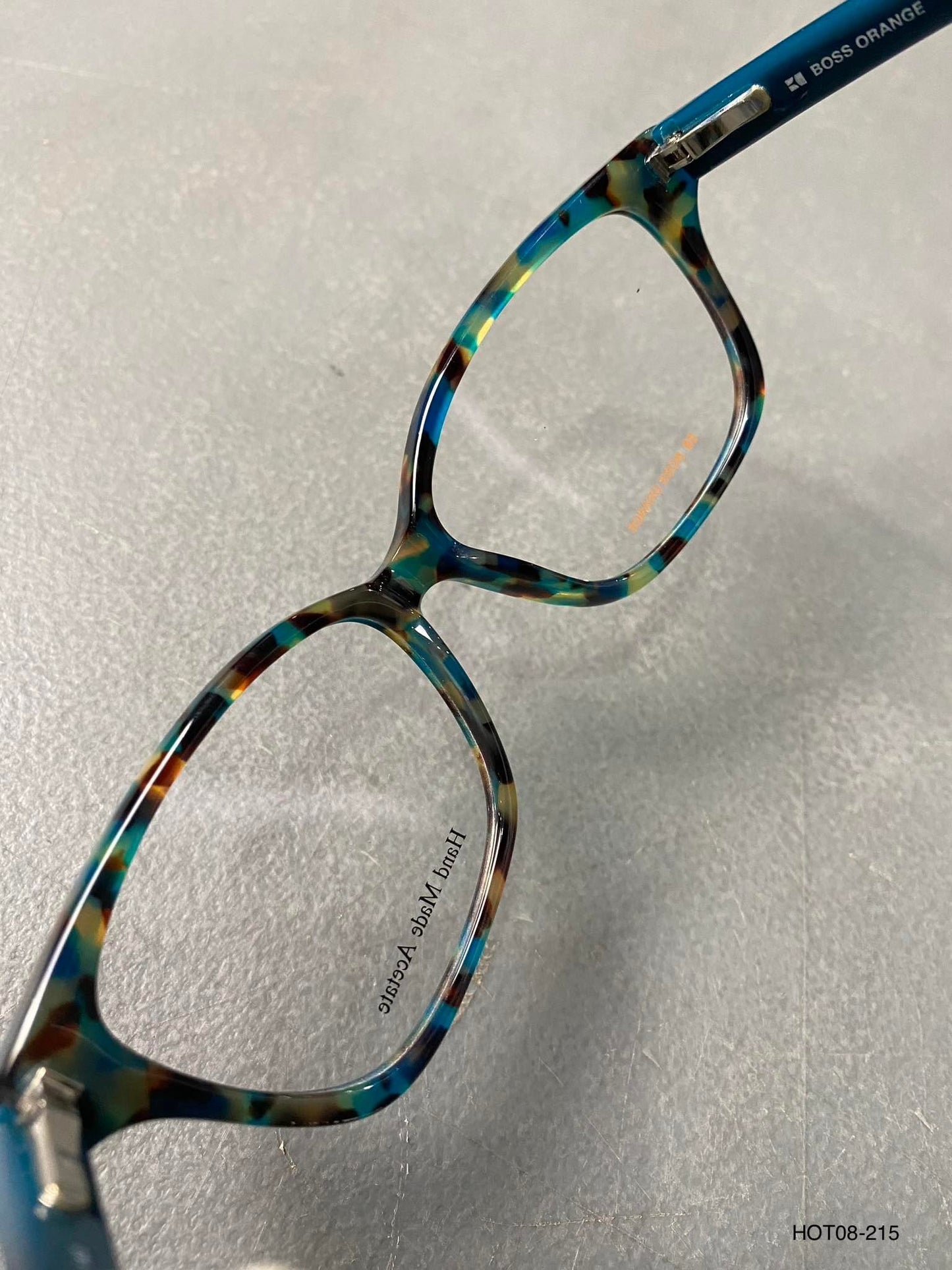 Plastic Frame BOSS ORANGE Blue/Yellow Brown (B0 0008) Eyeglass