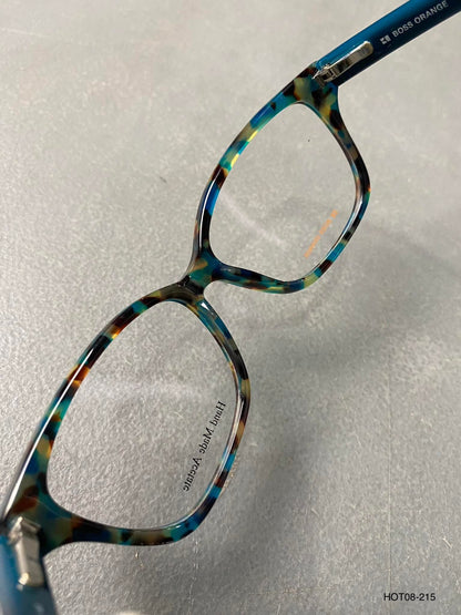 Plastic Frame BOSS ORANGE Blue/Yellow Brown (B0 0008) Eyeglass