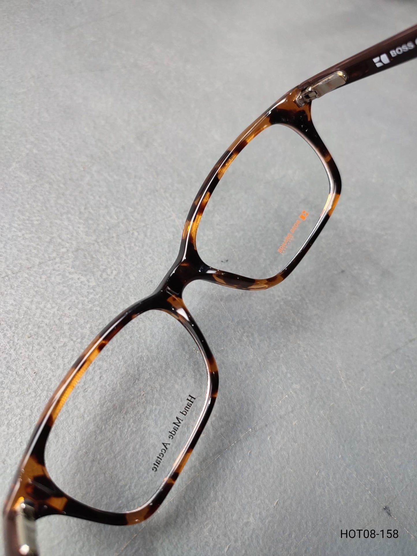 Plastic Frame BOSS ORANGE Transparent Black/Orange (B0 0024 AB3) Eyeglass