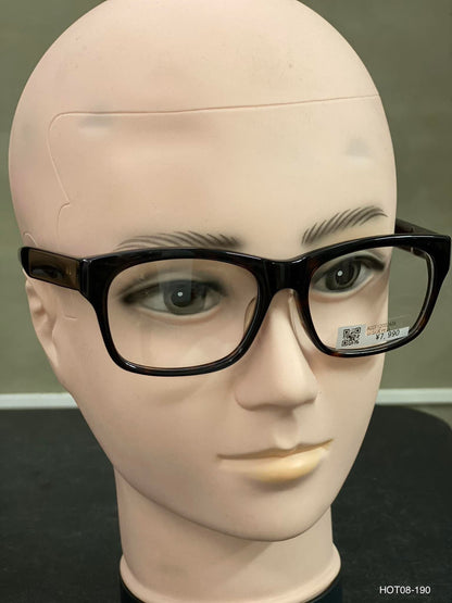 Plastic Frame JINS CLASSIC Black/Orange (ACCF12003A86) Eyeglass