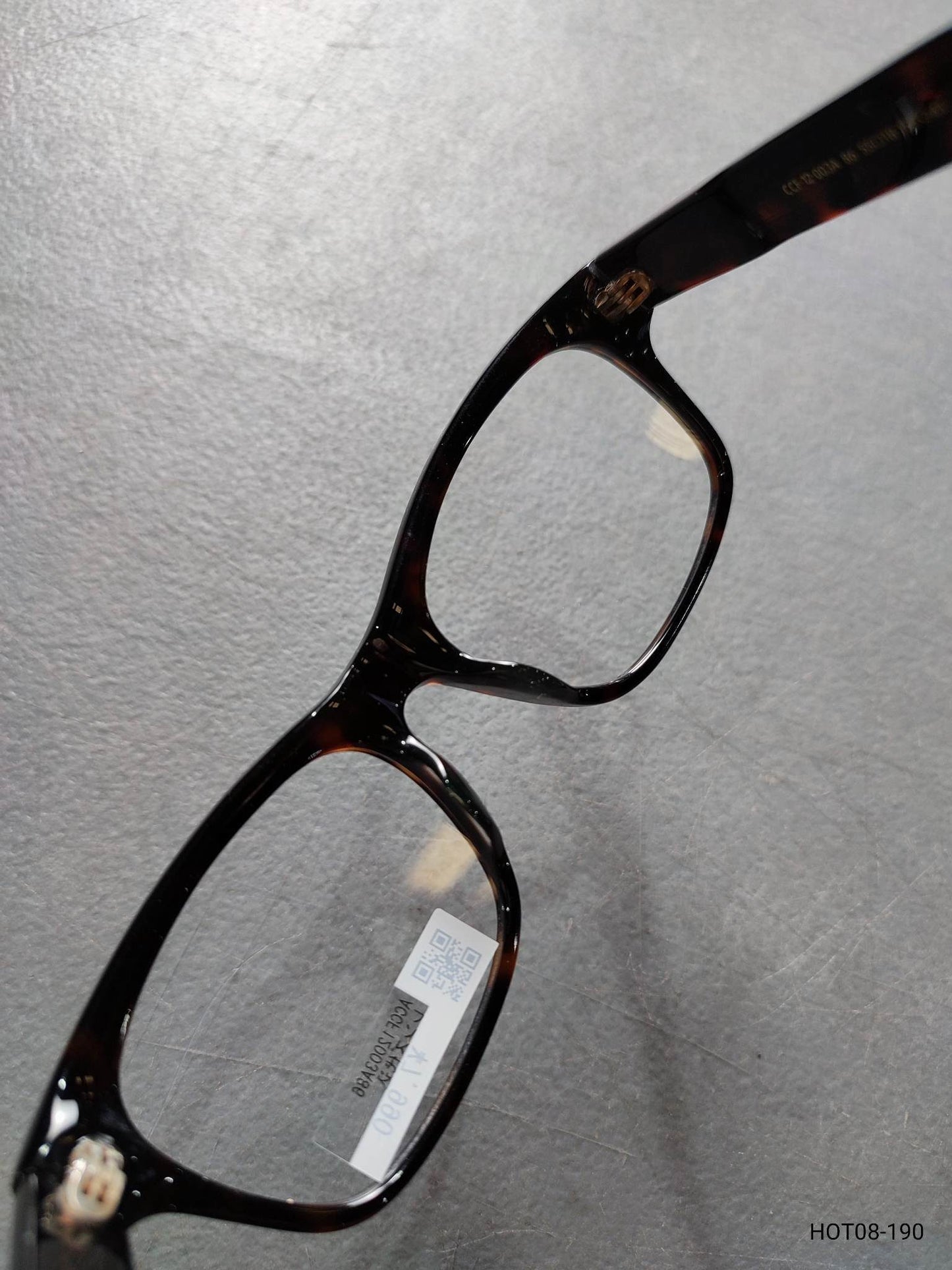 Plastic Frame JINS CLASSIC Black/Orange (ACCF12003A86) Eyeglass