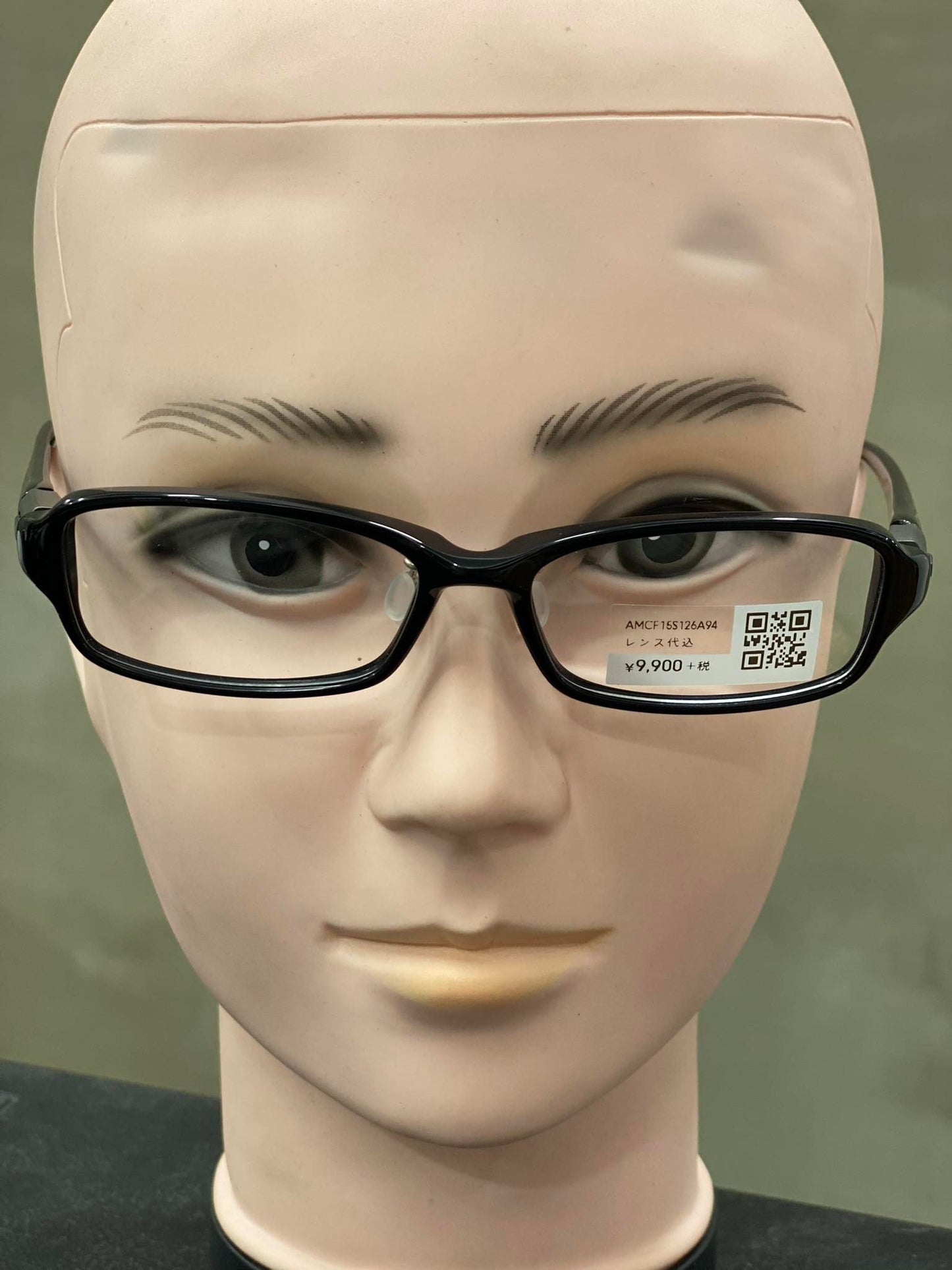 Plastic Frame JINS Glossy Black/Gray (AMCF15S126A94) Eyeglass