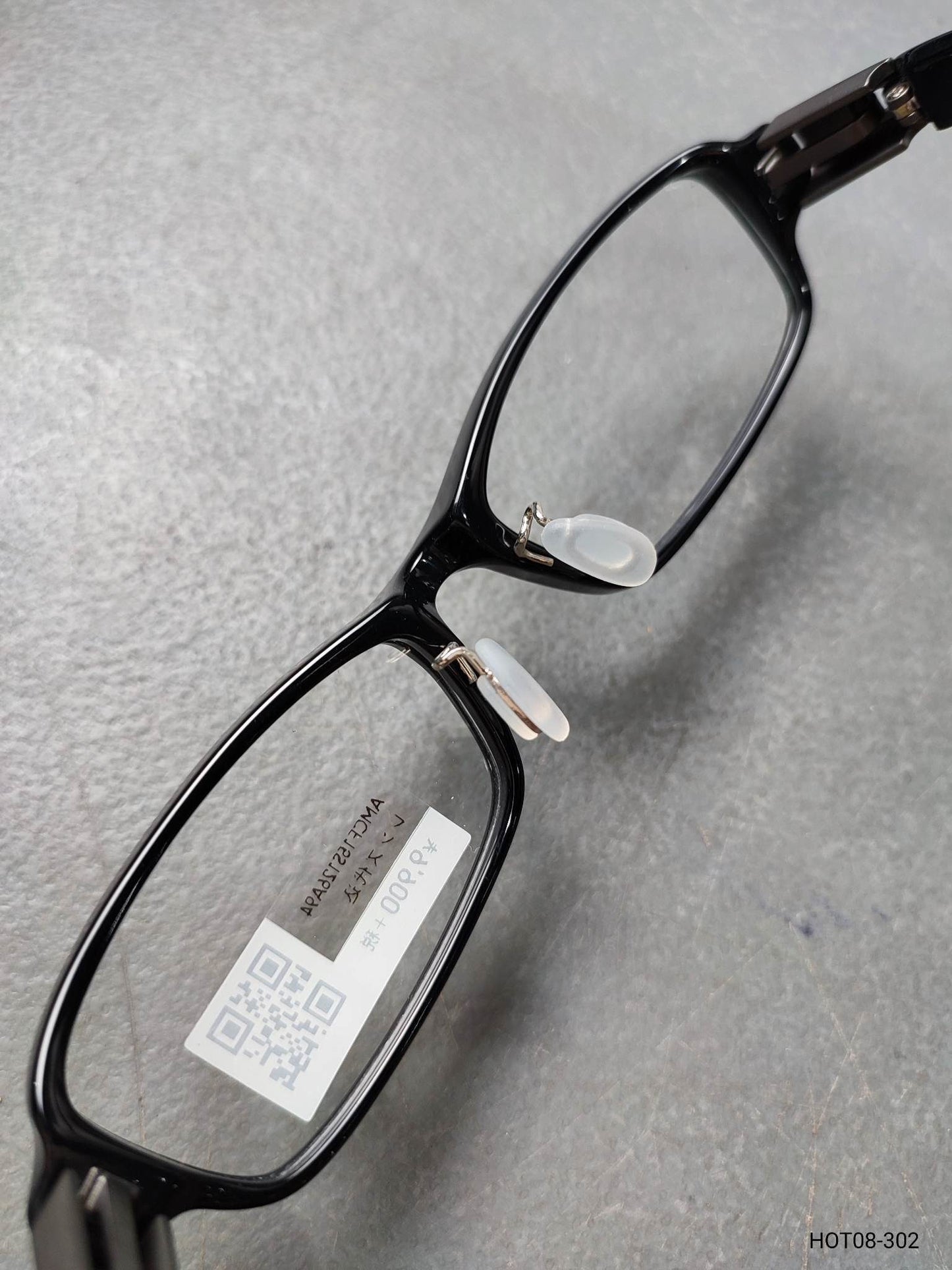 Plastic Frame JINS Glossy Black/Gray (AMCF15S126A94) Eyeglass