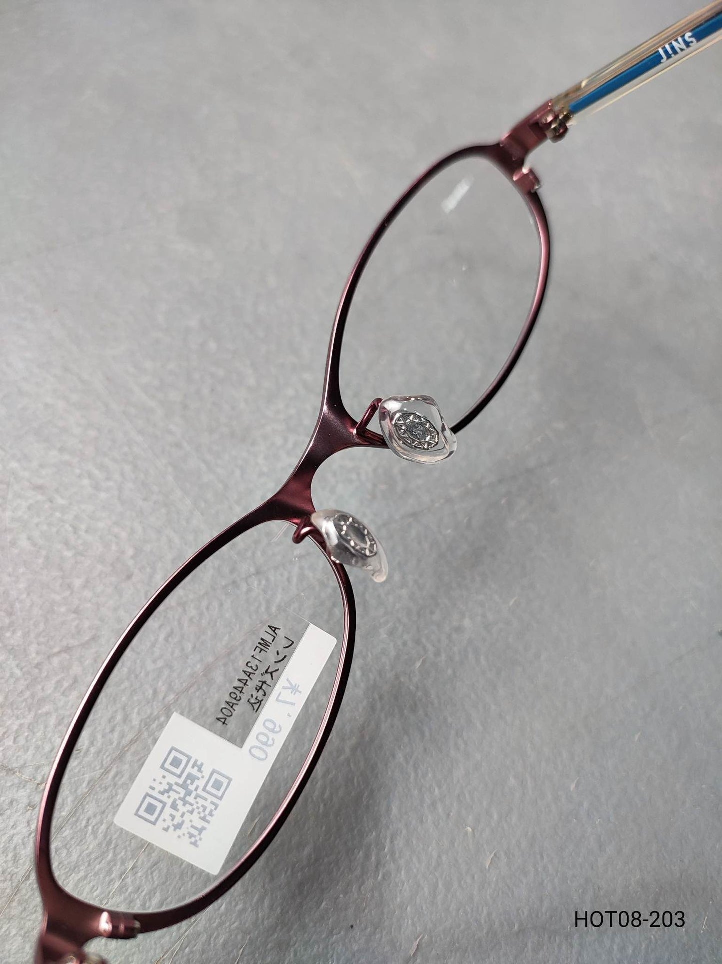 Plastic Frame JINS Matt Red/Blue (ALMF13A449404) Eyeglass