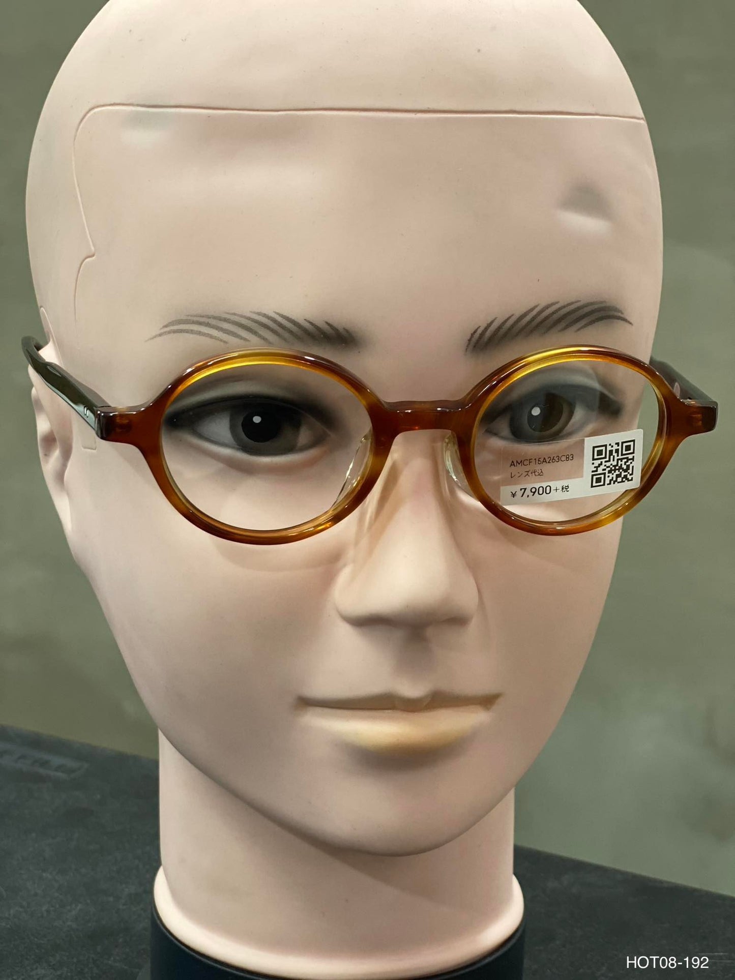 Plastic Frame JINS Orange/Black (AMCF15A263C83) Eyeglass