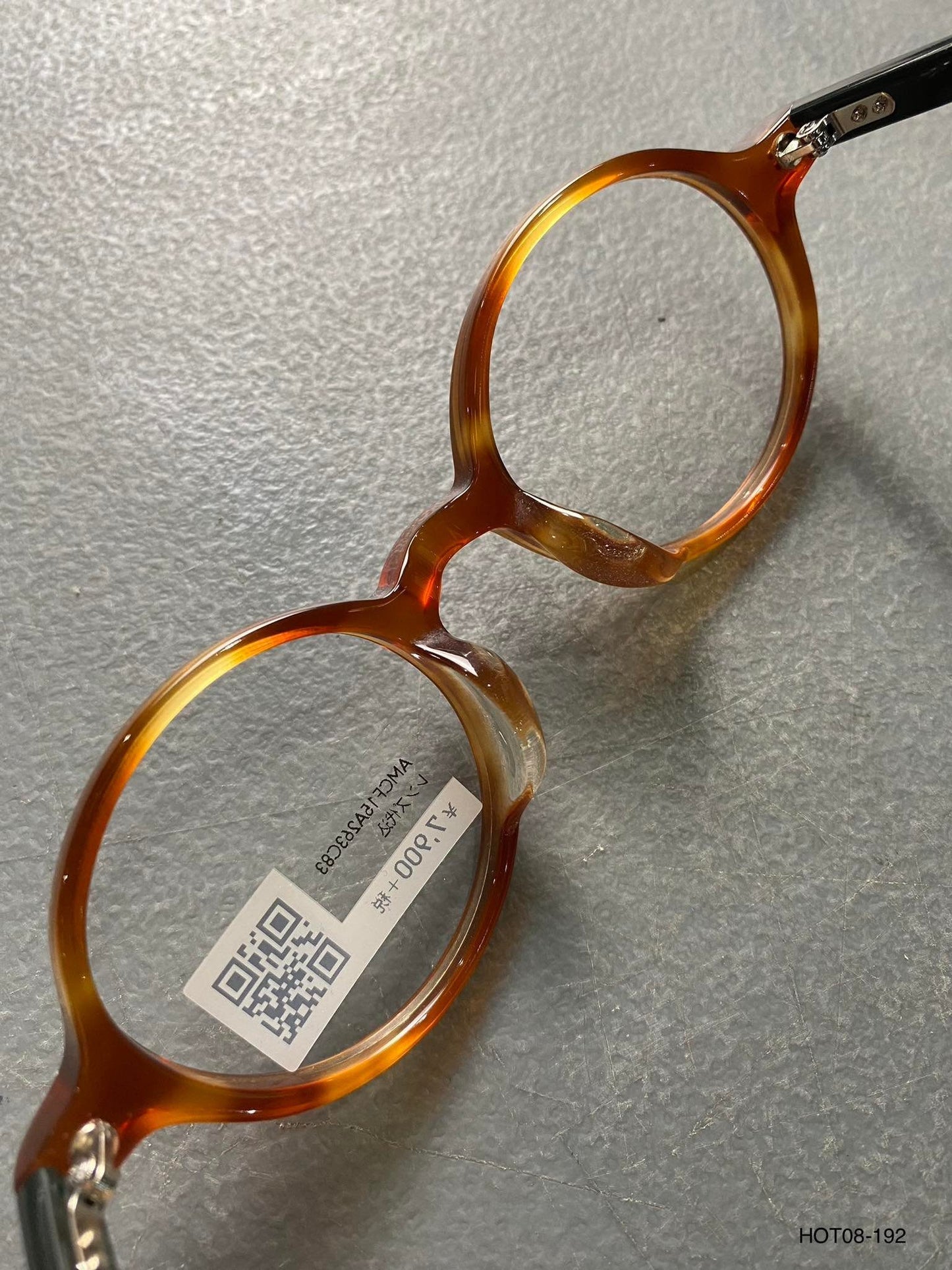Plastic Frame JINS Orange/Black (AMCF15A263C83) Eyeglass