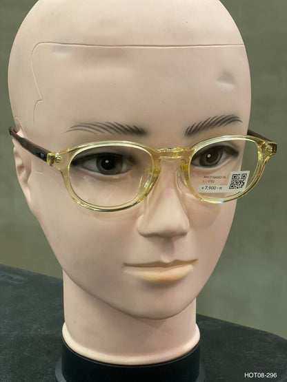Plastic Frame JINS Transparent/Yellow/Orange/Brown (AMCF15A262C95) Eyeglass