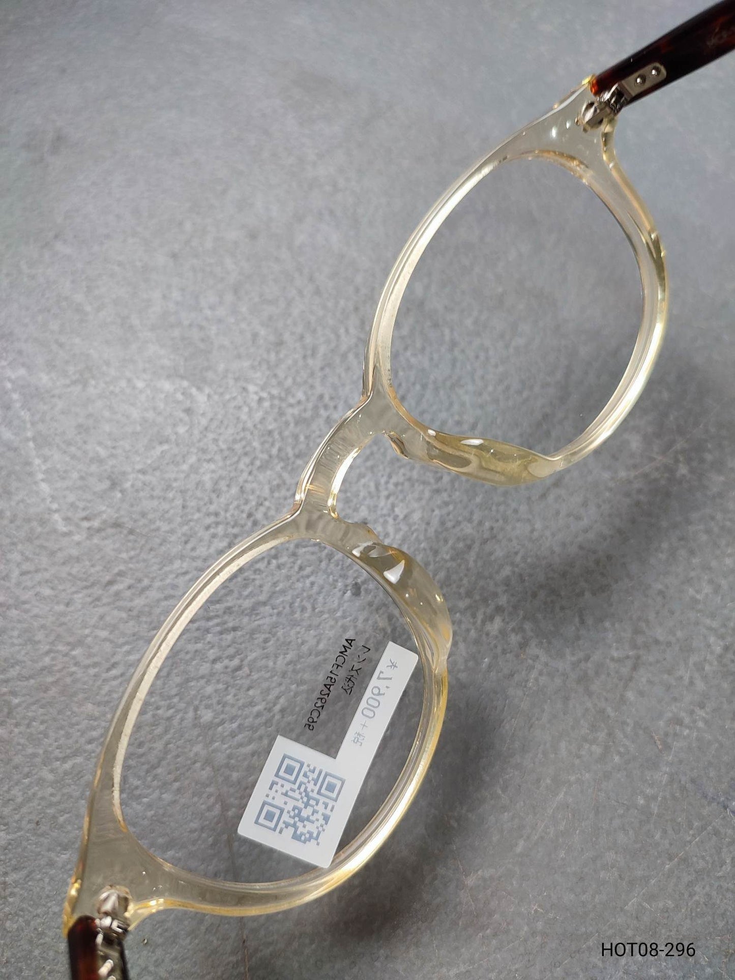 Plastic Frame JINS Transparent/Yellow/Orange/Brown (AMCF15A262C95) Eyeglass