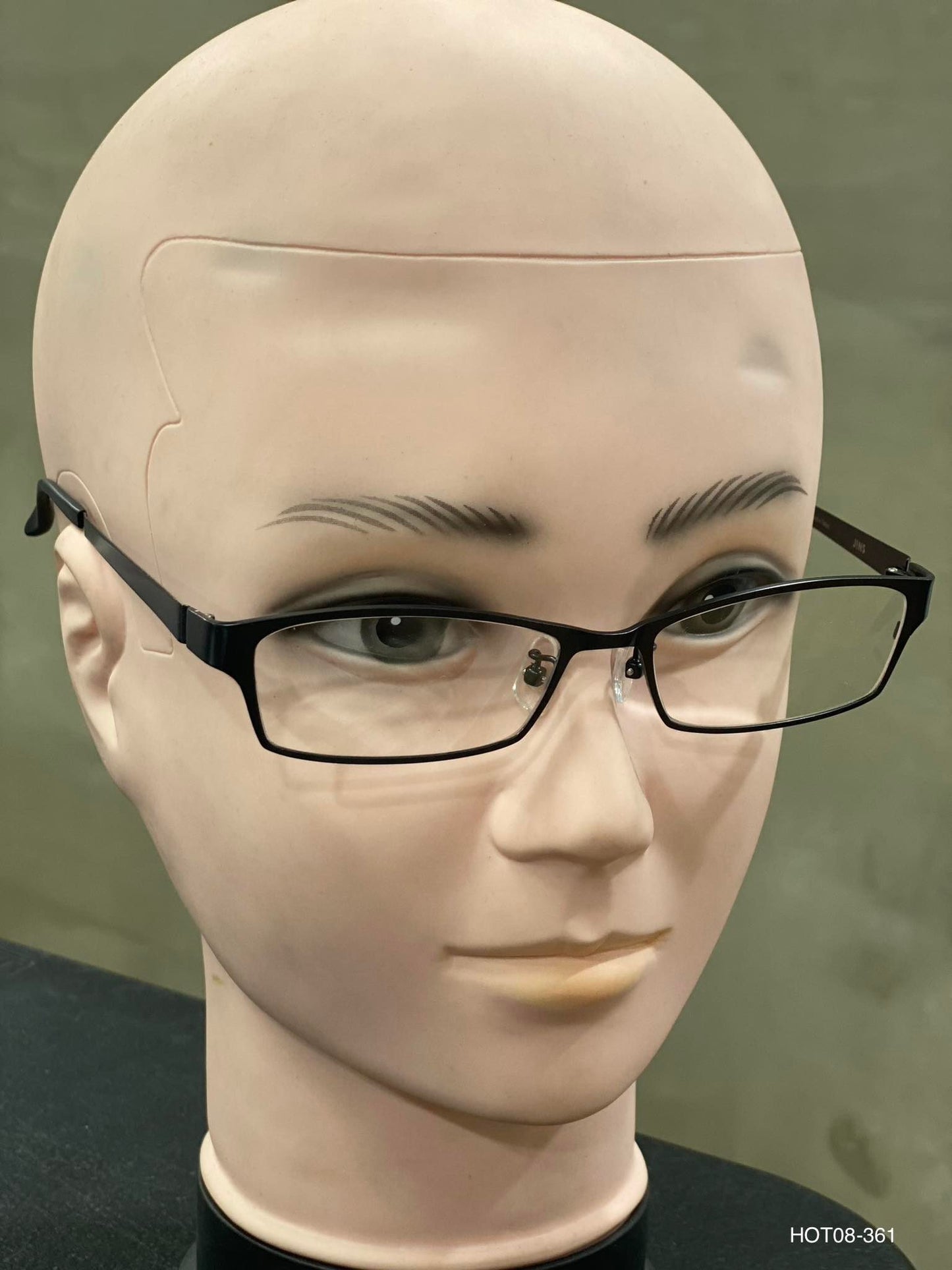 Plastic/Metal Frame Eyeglass JINS Matt Black (AMMF15S061E94)