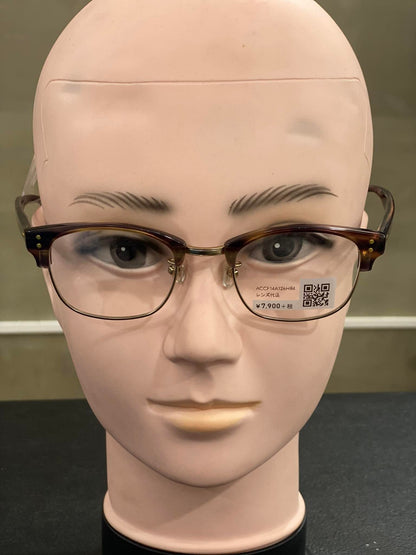 Plastic/Metal Frame JINS Black/Brown (ACCF14A126H84) Eyeglass
