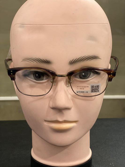 Plastic/Metal Frame JINS Black/Brown (ACCF14A126H84) Eyeglass