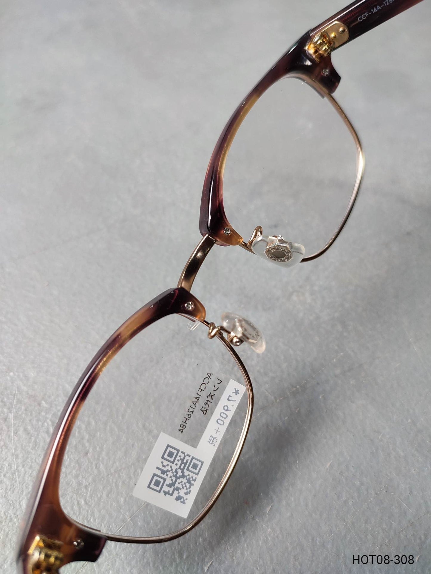 Plastic/Metal Frame JINS Black/Brown (ACCF14A126H84) Eyeglass
