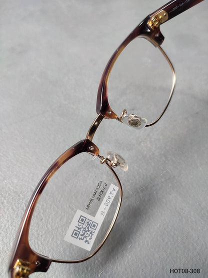 Plastic/Metal Frame JINS Black/Brown (ACCF14A126H84) Eyeglass