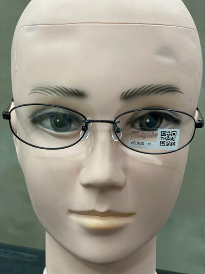 Plastic/Metal Frame JINS Glossy Black (AMMF15S046H94) Eyeglass