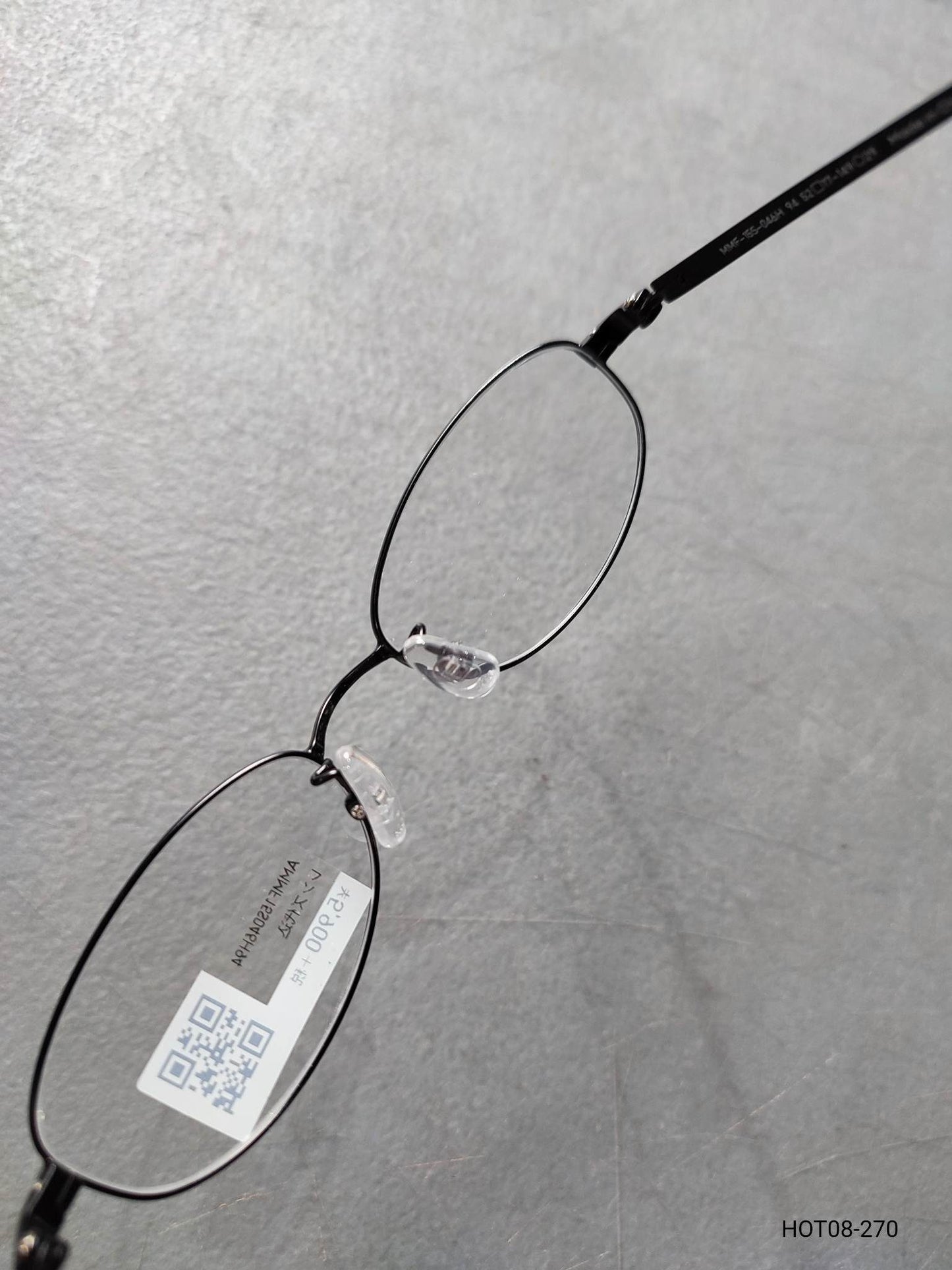 Plastic/Metal Frame JINS Glossy Black (AMMF15S046H94) Eyeglass
