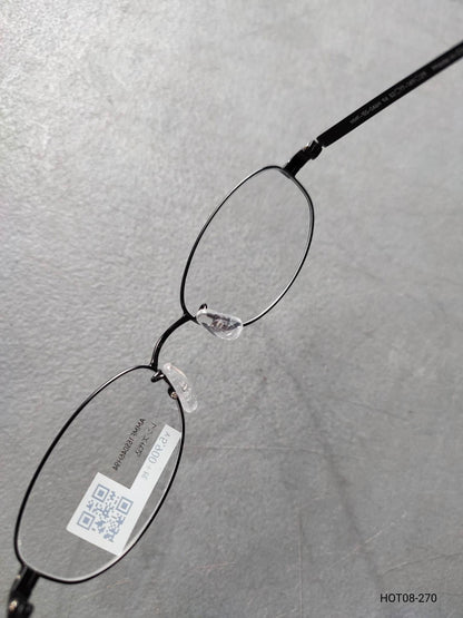 Plastic/Metal Frame JINS Glossy Black (AMMF15S046H94) Eyeglass