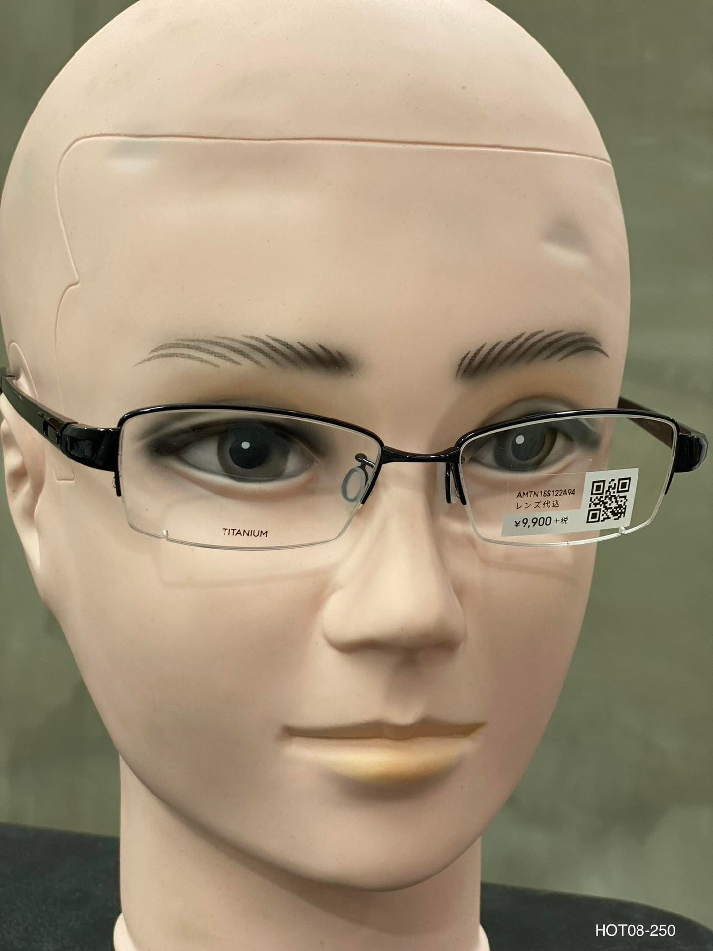 Plastic/Metal Frame JINS Glossy Black (AMTN15S122A94) Eyeglass