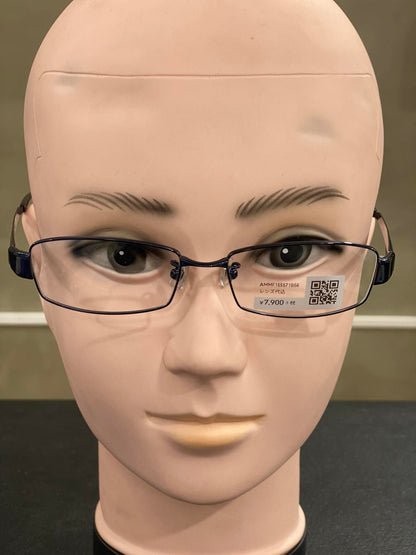 Plastic/Metal Frame JINS Glossy Blue (AMMF15S571B58) Eyeglass