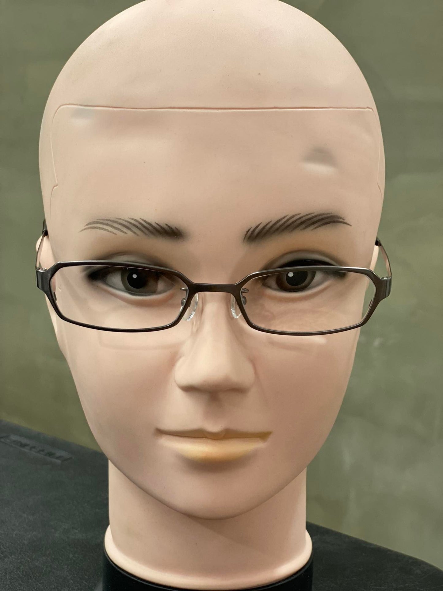 Plastic/Metal Frame JINS Matt Gray Eyeglass