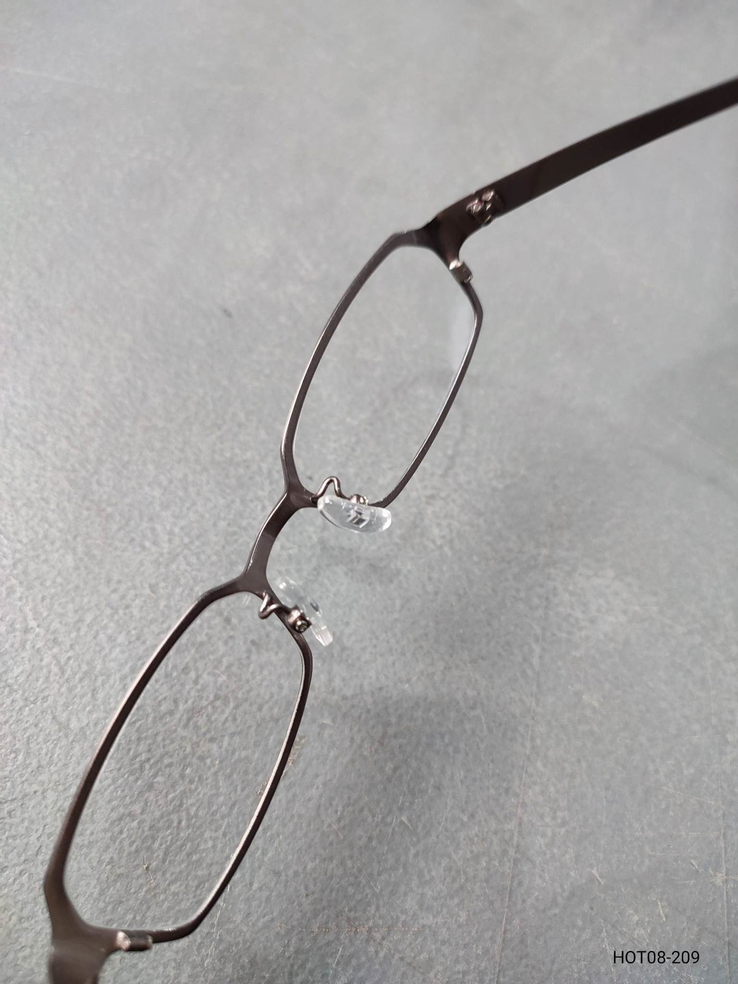 Plastic/Metal Frame JINS Matt Gray Eyeglass