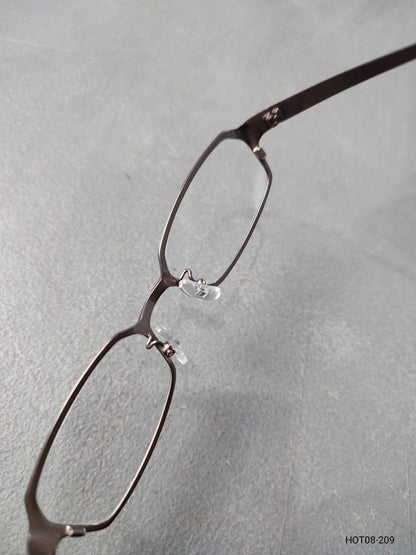 Plastic/Metal Frame JINS Matt Gray Eyeglass