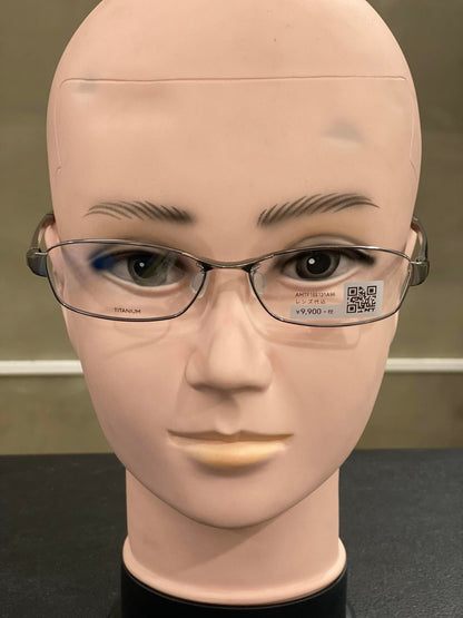 Plastic/Metal Frame JINS Silver (AMMN15S047F96) Eyeglass