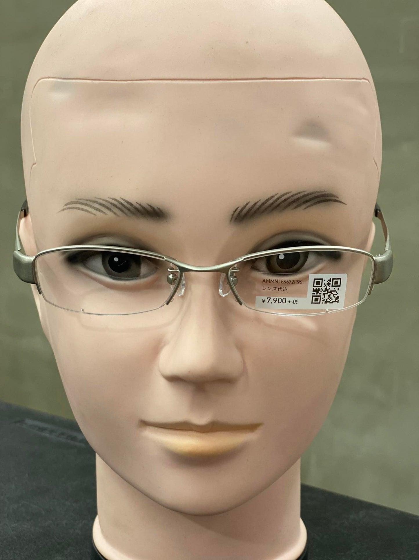 Plastic/Metal Frame JINS Silver (AMMN15S572F96) Eyeglass