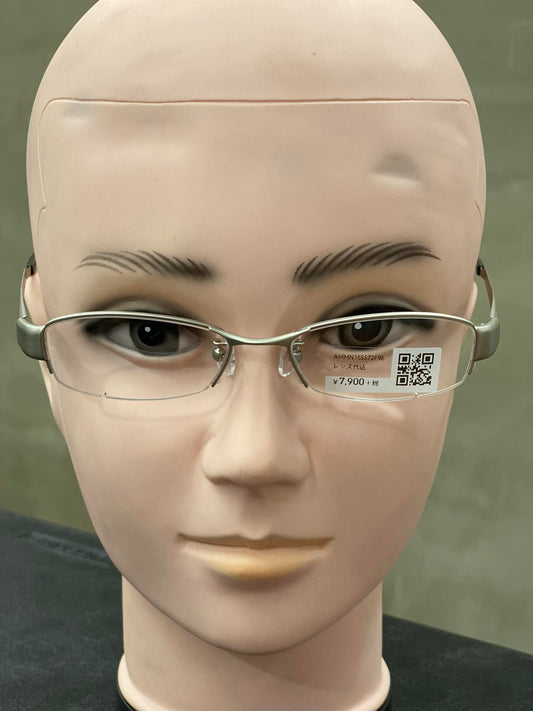 Plastic/Metal Frame JINS Silver (AMMN15S572F96) Eyeglass