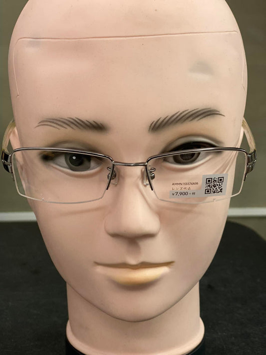 Plastic/Metal Frame JINS Silver/Transparent (AMMN15S574A96) Eyeglass