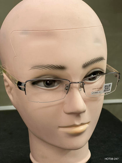 Plastic/Metal Frame JINS Silver/Transparent (AMMN15S574A96) Eyeglass