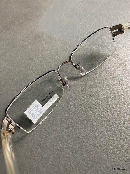 Plastic/Metal Frame JINS Silver/Transparent (AMMN15S574A96) Eyeglass
