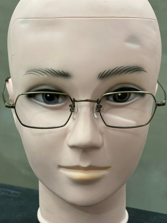 Stainless Metal JINS Gold (MMF-15S-O55E) Eyeglass