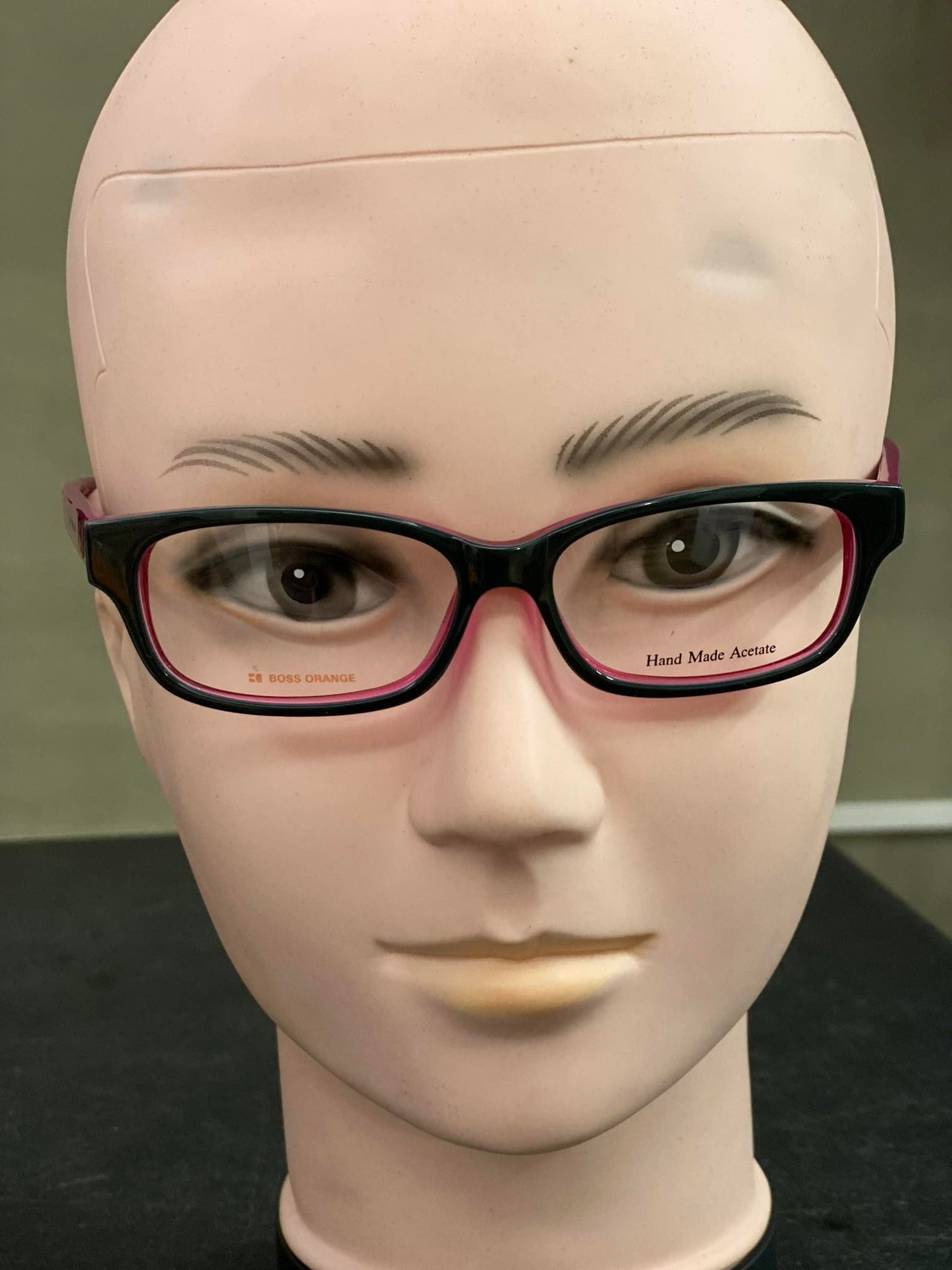 Plastic Frame BOSS ORANGE Pink/Black (B0 0009 SNY) Eyeglass
