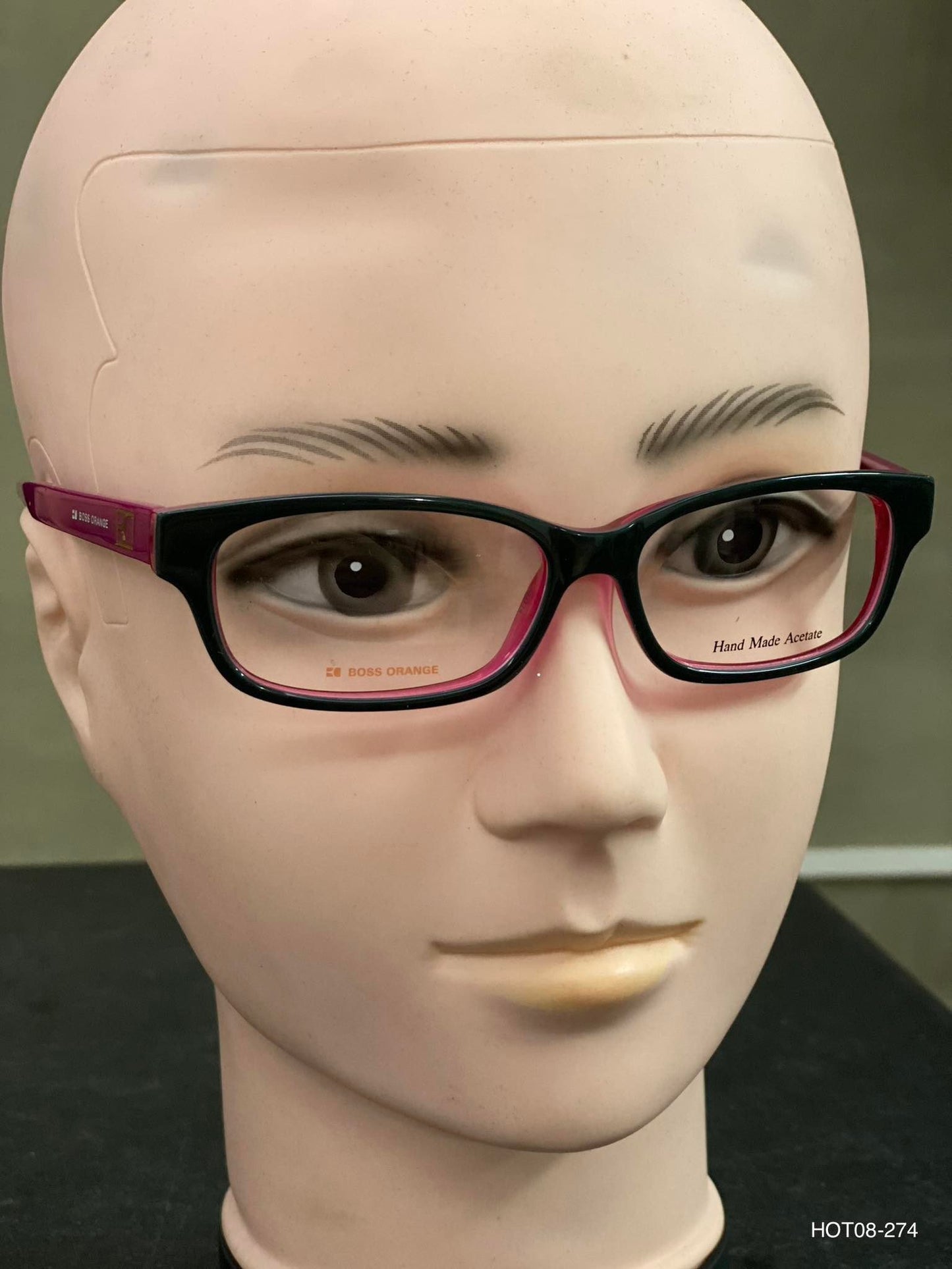 Plastic Frame BOSS ORANGE Pink/Black (B0 0009 SNY) Eyeglass