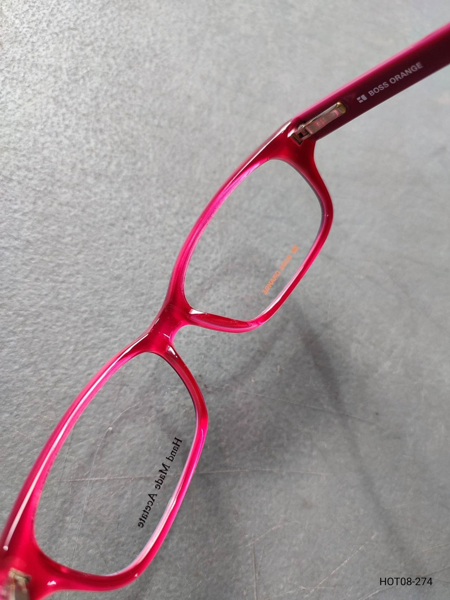 Plastic Frame BOSS ORANGE Pink/Black (B0 0009 SNY) Eyeglass